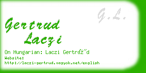 gertrud laczi business card